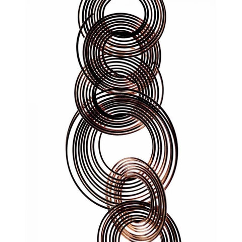 Intertwined I Black Modern Wood Framed Art Print with Double Matting by Burkhart, Monika