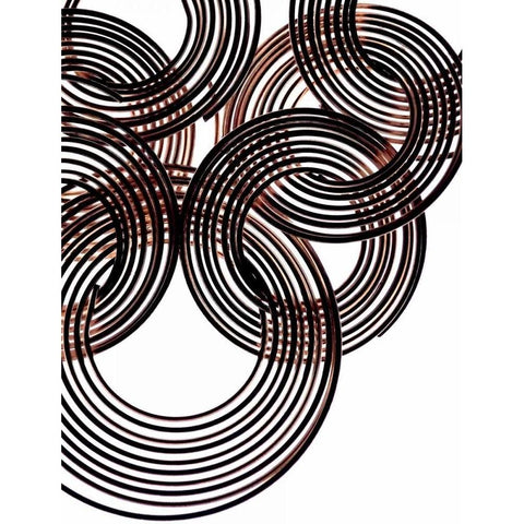 Intertwined II Gold Ornate Wood Framed Art Print with Double Matting by Burkhart, Monika