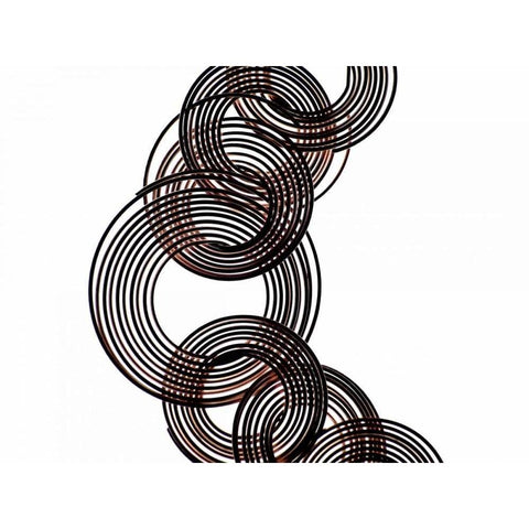 Intertwined V Black Modern Wood Framed Art Print by Burkhart, Monika