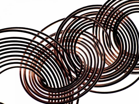 Intertwined VIII Black Ornate Wood Framed Art Print with Double Matting by Burkhart, Monika