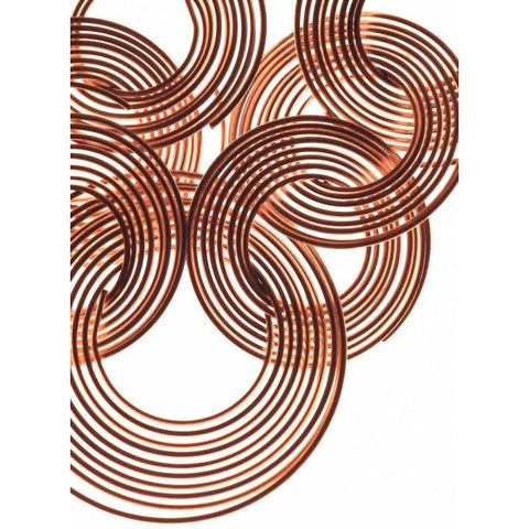 Intertwined Gold II White Modern Wood Framed Art Print by Burkhart, Monika