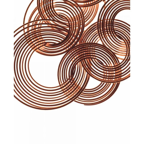 Intertwined Gold III Black Modern Wood Framed Art Print with Double Matting by Burkhart, Monika