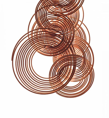 Intertwined Gold IV Black Ornate Wood Framed Art Print with Double Matting by Burkhart, Monika