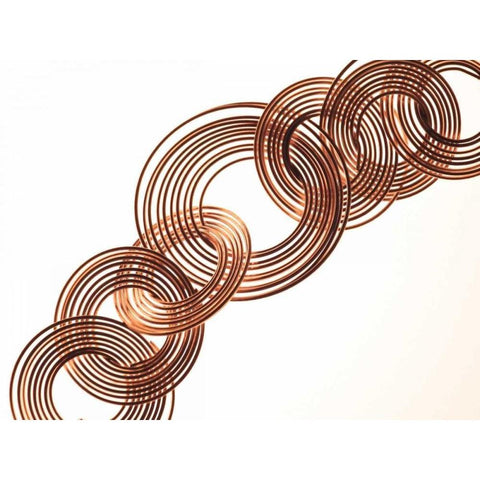 Intertwined Gold VII White Modern Wood Framed Art Print by Burkhart, Monika