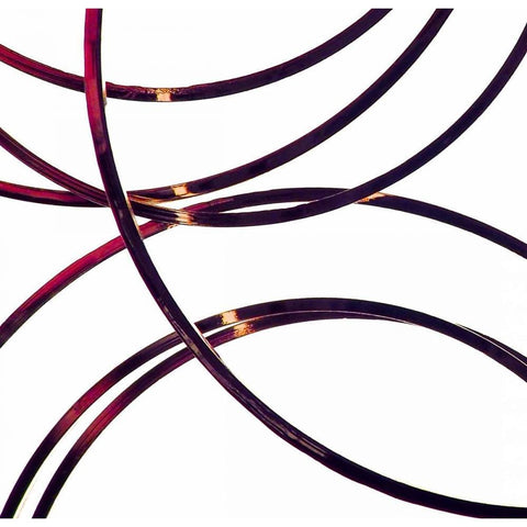 Linked II White Modern Wood Framed Art Print by Burkhart, Monika