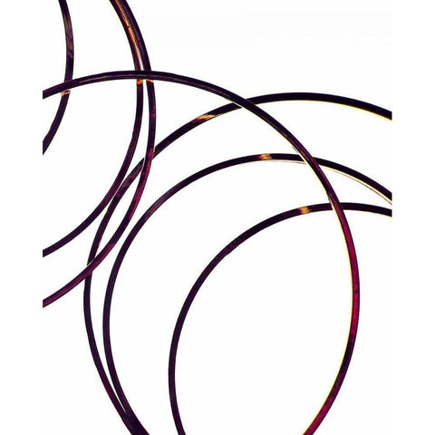 Linked IV White Modern Wood Framed Art Print by Burkhart, Monika