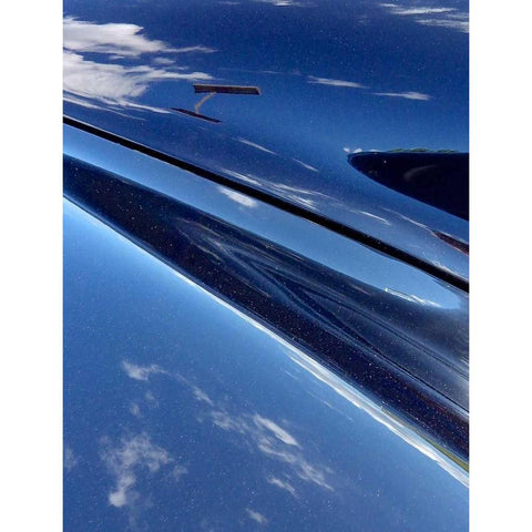 Clouds On The Car II Black Modern Wood Framed Art Print by Burkhart, Monika