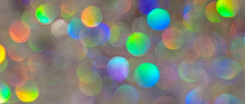 Glitter Bokeh White Modern Wood Framed Art Print with Double Matting by Burkhart, Monika