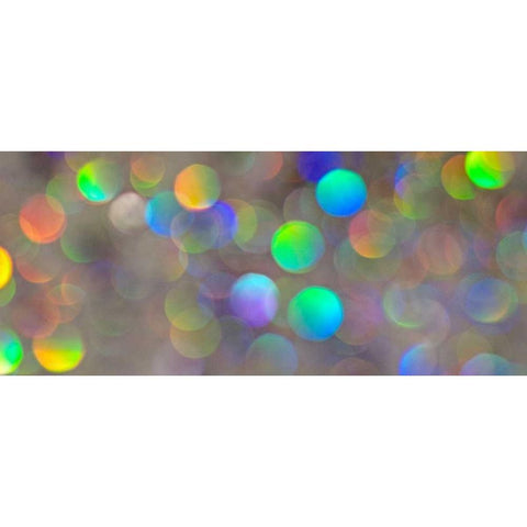 Glitter Bokeh White Modern Wood Framed Art Print by Burkhart, Monika