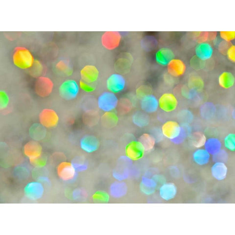 Glitter Bokeh IV Black Modern Wood Framed Art Print by Burkhart, Monika