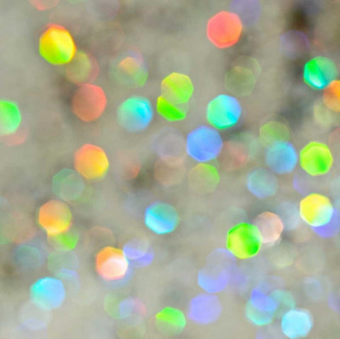 Glitter Bokeh V Black Ornate Wood Framed Art Print with Double Matting by Burkhart, Monika