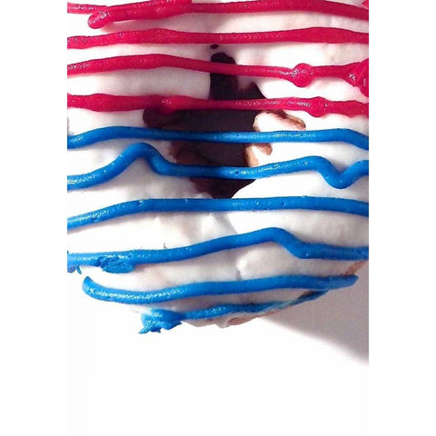 Doughnut Fun III Black Modern Wood Framed Art Print with Double Matting by Burkhart, Monika