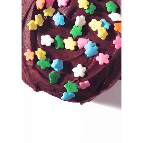 Doughnut Fun IV White Modern Wood Framed Art Print by Burkhart, Monika