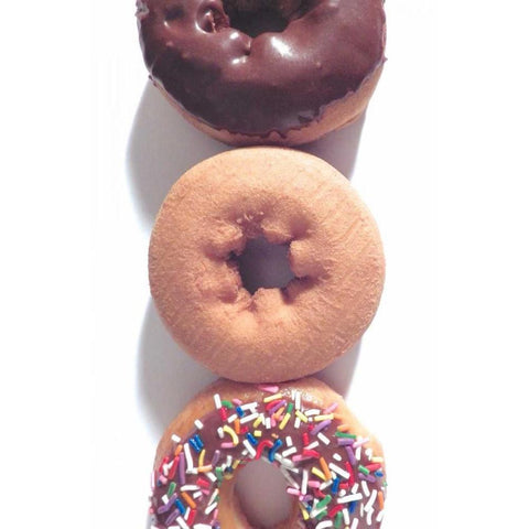 Doughnut Line VI White Modern Wood Framed Art Print by Burkhart, Monika