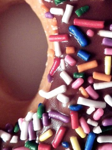 Classic Doughnut II Black Ornate Wood Framed Art Print with Double Matting by Burkhart, Monika