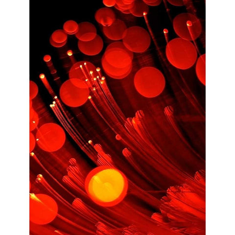 Pyrotechnic I Black Modern Wood Framed Art Print by Burkhart, Monika