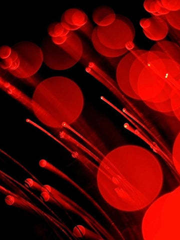 Pyrotechnic II White Modern Wood Framed Art Print with Double Matting by Burkhart, Monika