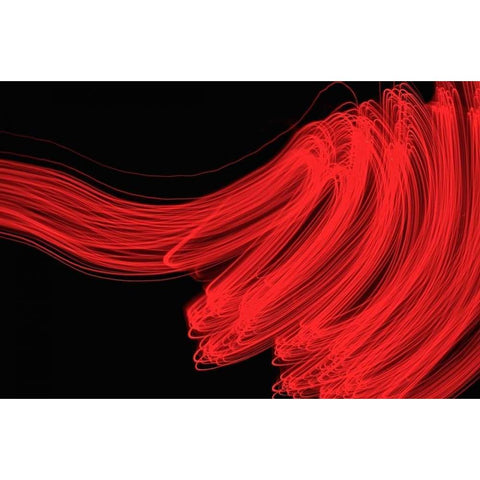 High Velocity I Black Modern Wood Framed Art Print with Double Matting by Burkhart, Monika