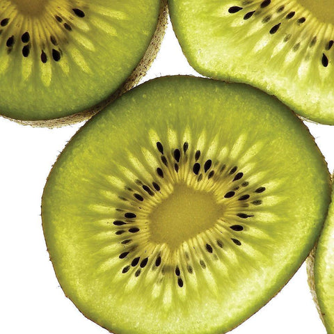 Sliced Fruit I Black Modern Wood Framed Art Print with Double Matting by Burkhart, Monika