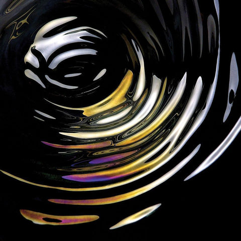 Ripple II White Modern Wood Framed Art Print by Burkhart, Monika