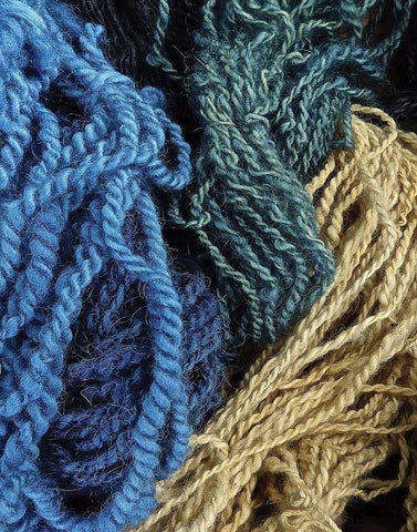 Twisted Yarn I White Modern Wood Framed Art Print with Double Matting by Burkhart, Monika