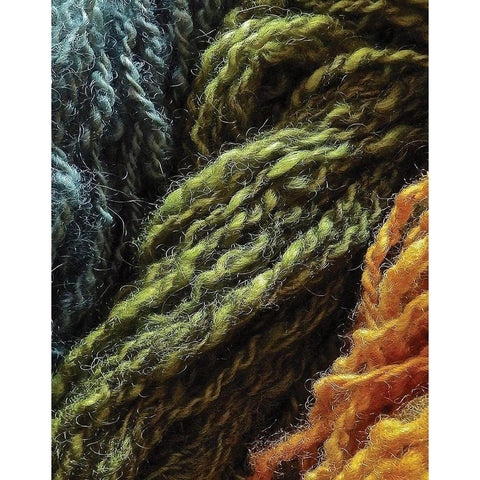 Twisted Yarn II White Modern Wood Framed Art Print by Burkhart, Monika
