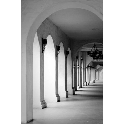 El Prado I White Modern Wood Framed Art Print by Berzel, Erin