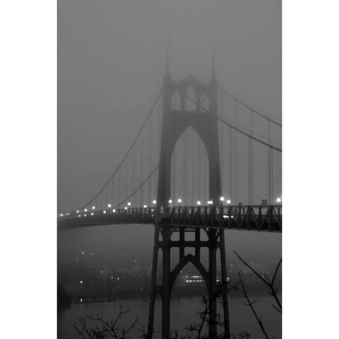 Fog at Dawn II White Modern Wood Framed Art Print by Berzel, Erin