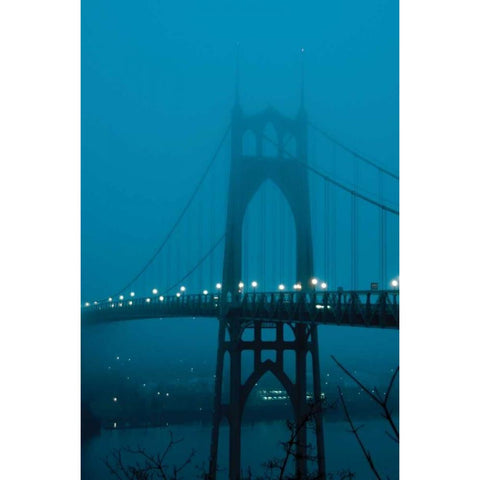 Fog at Dawn IV Gold Ornate Wood Framed Art Print with Double Matting by Berzel, Erin