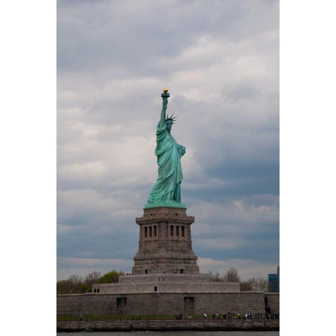 Statue of Liberty II White Modern Wood Framed Art Print by Berzel, Erin