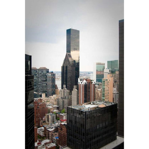 Trump World Tower I White Modern Wood Framed Art Print by Berzel, Erin