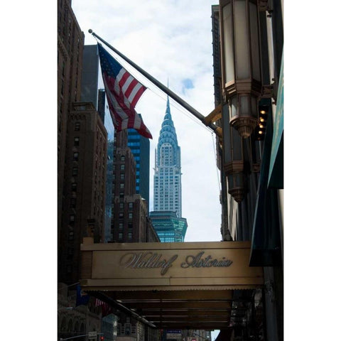 Chrysler Building II Gold Ornate Wood Framed Art Print with Double Matting by Berzel, Erin