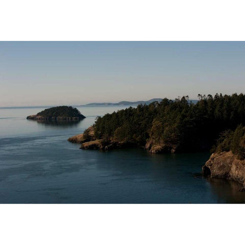 Deception Pass II Black Modern Wood Framed Art Print with Double Matting by Berzel, Erin