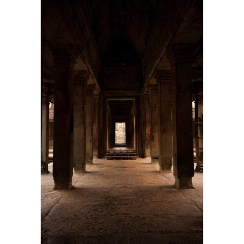 Angkor Wat I White Modern Wood Framed Art Print by Berzel, Erin