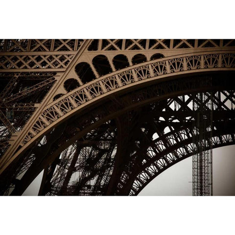 Eiffel Tower Arc I White Modern Wood Framed Art Print by Berzel, Erin