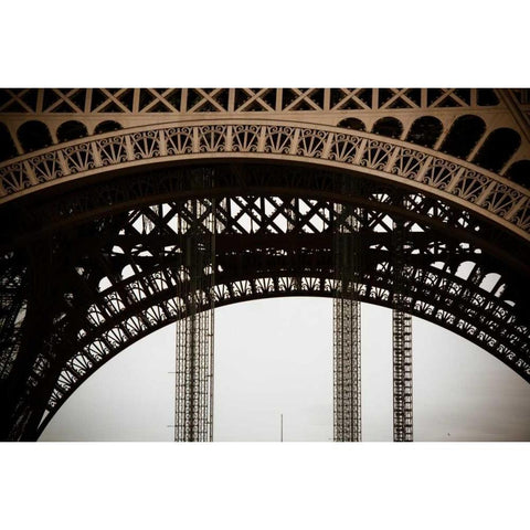 Eiffel Tower Arc II White Modern Wood Framed Art Print by Berzel, Erin