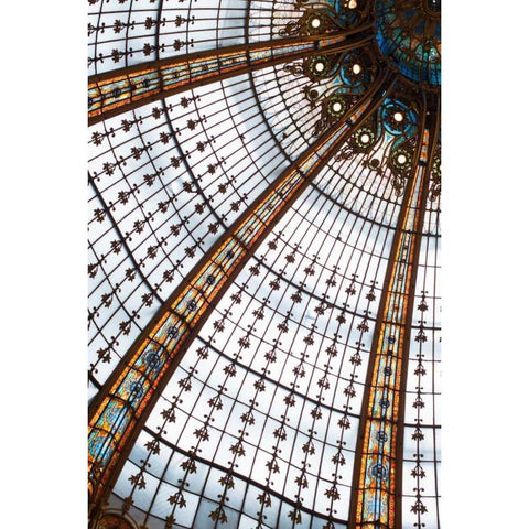 Galeries Lafayette II Black Modern Wood Framed Art Print with Double Matting by Berzel, Erin