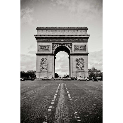 Ave Champs Elysees IV White Modern Wood Framed Art Print by Berzel, Erin