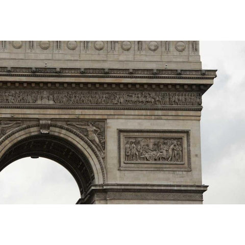 Arc de Triomphe IV Black Modern Wood Framed Art Print with Double Matting by Berzel, Erin