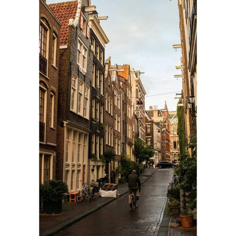 Amsterdam Road I White Modern Wood Framed Art Print by Berzel, Erin