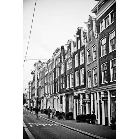 Amsterdam Herenstraat White Modern Wood Framed Art Print by Berzel, Erin