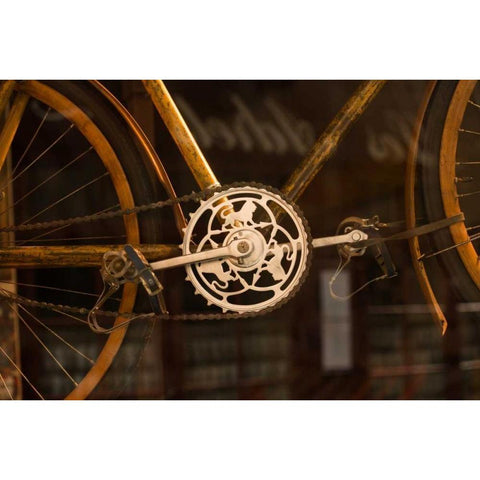 Vintage Bicycle White Modern Wood Framed Art Print by Berzel, Erin