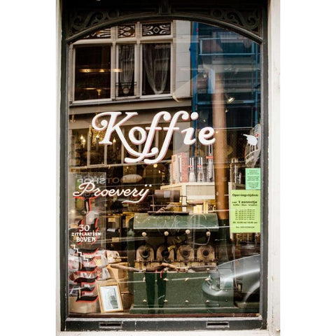 Amsterdam Reflections Gold Ornate Wood Framed Art Print with Double Matting by Berzel, Erin