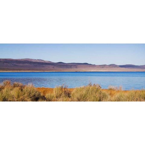 Desert Lake II Black Modern Wood Framed Art Print with Double Matting by Crane, Rita