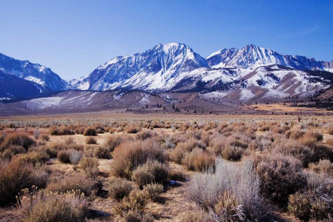 Eastern Sierra II White Modern Wood Framed Art Print with Double Matting by Crane, Rita