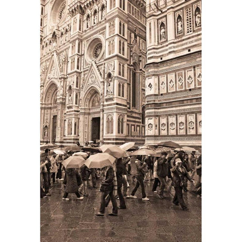 Streets of Florence I White Modern Wood Framed Art Print by Crane, Rita