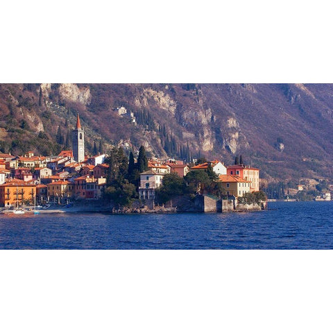 View of Varenna I Black Modern Wood Framed Art Print by Crane, Rita