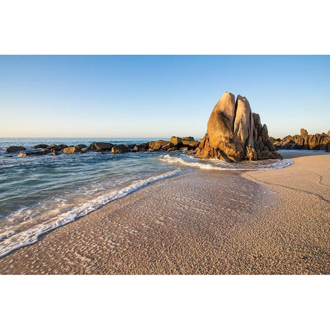 Whale Rock, Baja White Modern Wood Framed Art Print by Hellmann, Stan