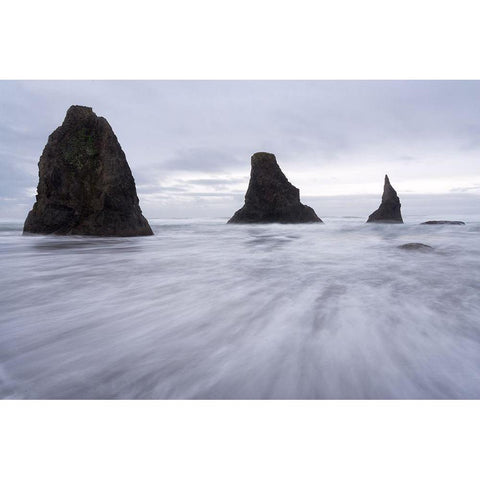 Bandon Black Modern Wood Framed Art Print by Hellmann, Stan