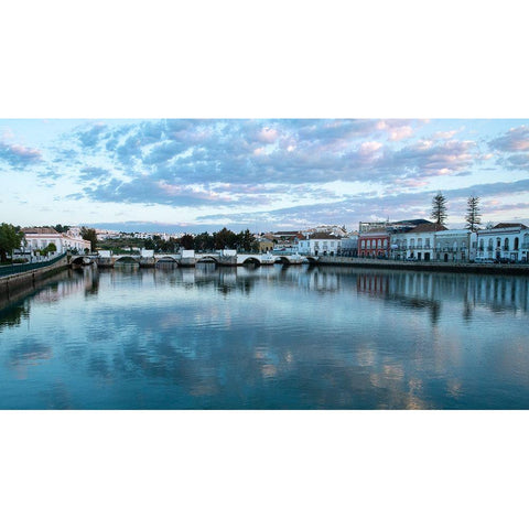 Tavira, Portugal White Modern Wood Framed Art Print by Hellmann, Stan